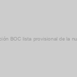 INFORMA CO.BAS – Última hora fecha prevista publicación BOC lista provisional de la nueva bolsa de Interinos Justicia Canarias (16 de Febrero)